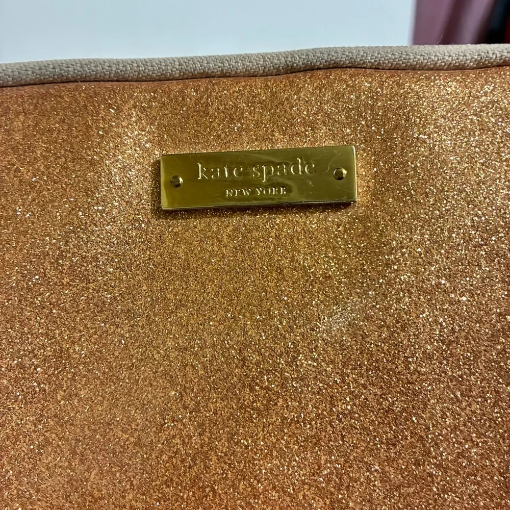 Kate Spade Padded 13” Sleeve Laptop Tablet Bag Pouch Rose Gold Carrier Feminine